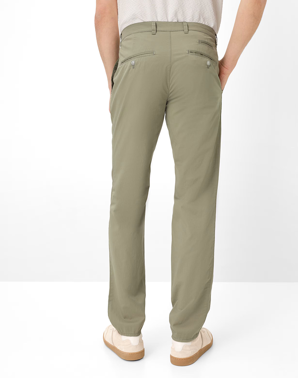 BRAX Flat-front/chinos, stretch cotton 07-1642-36 Khaki φωτογραφία