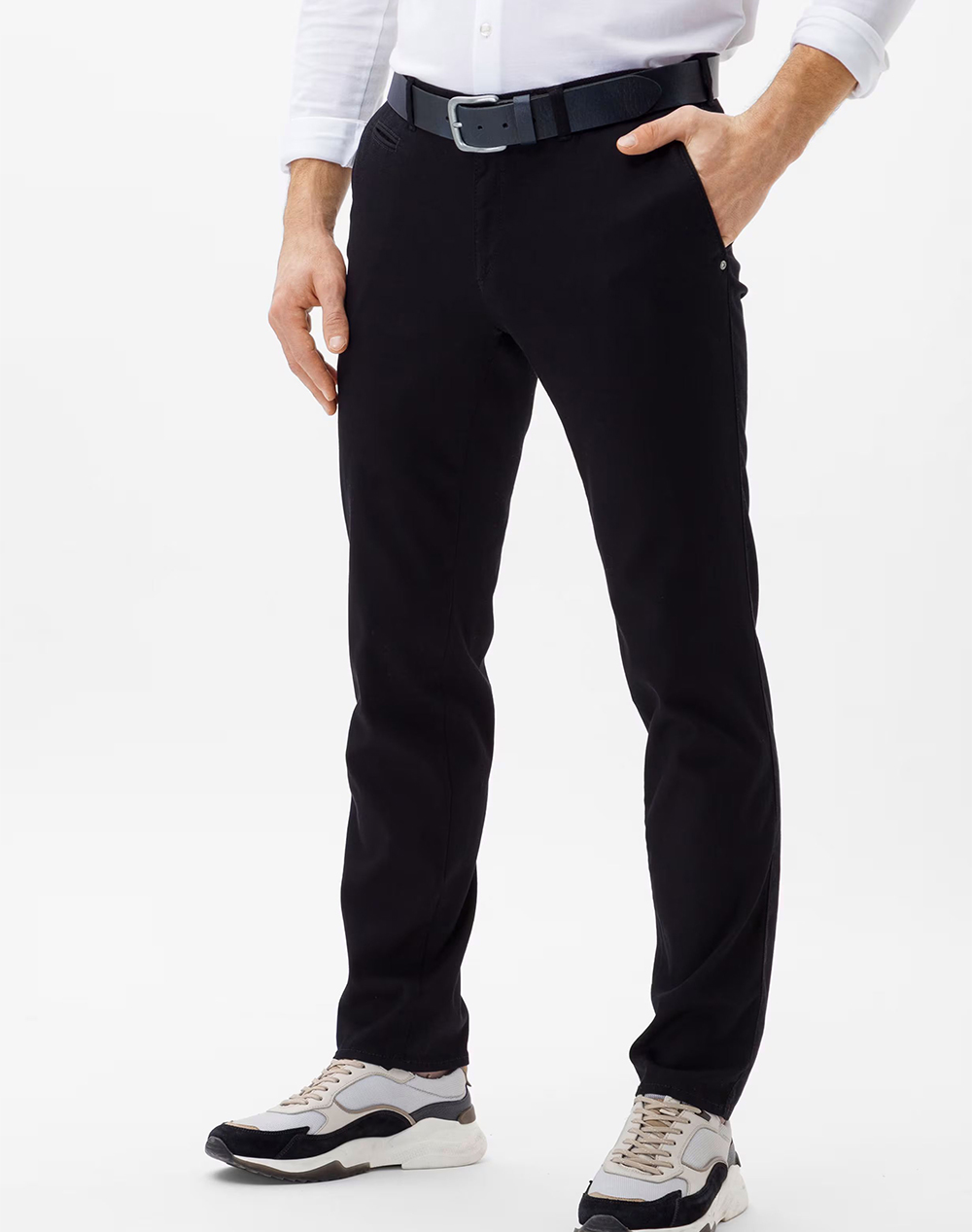BRAX Flat-front/chinos, stretch cotton 80-1750-2 Black