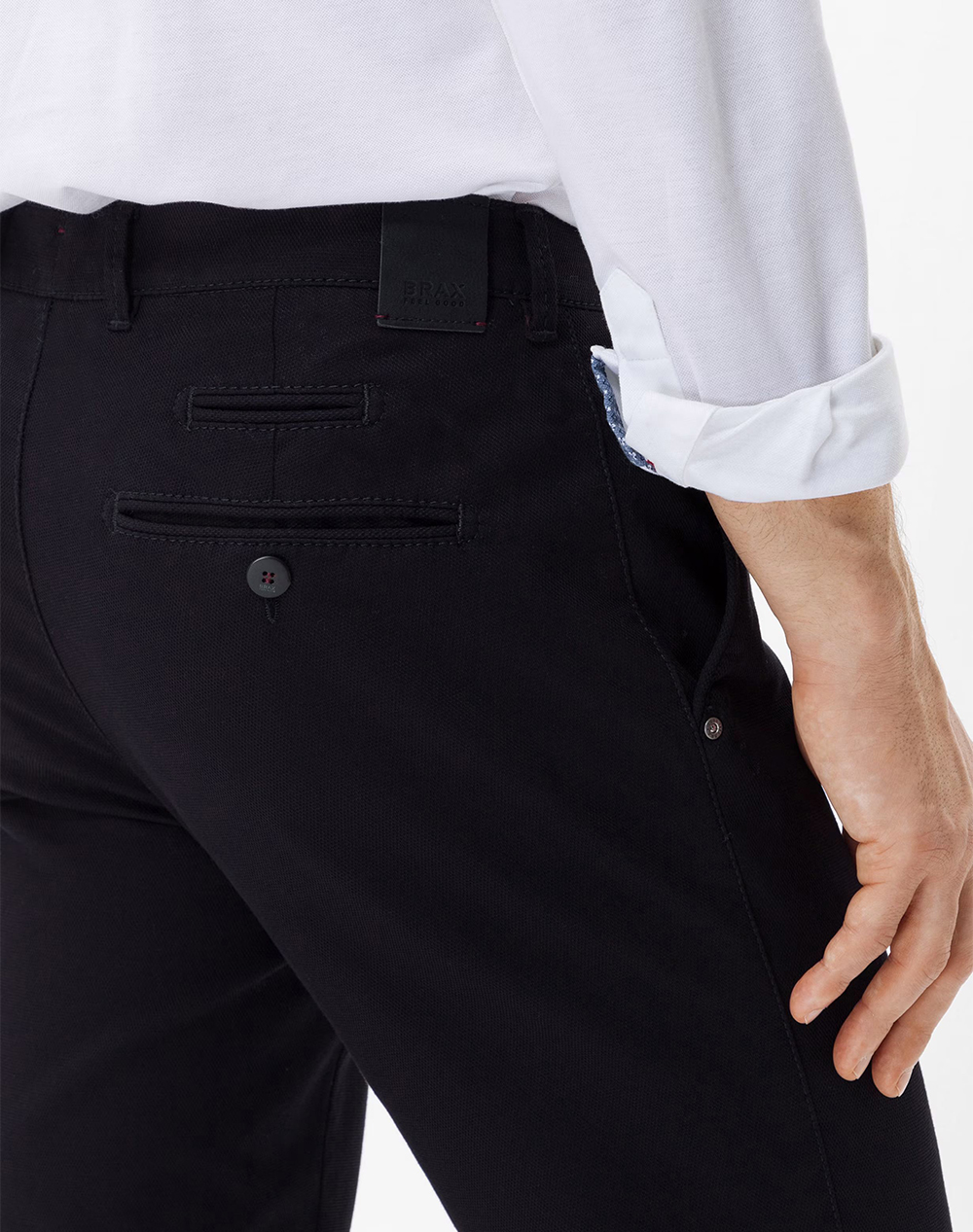 BRAX Flat-front/chinos, stretch cotton 80-1750-2 Black φωτογραφία