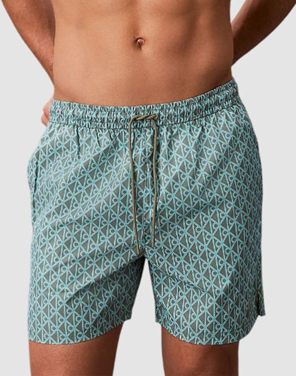 CALVIN KLEIN JEANS MEDIUM DRAWSTRING COVERED WAISTB LV00N61027-3AE Aqua