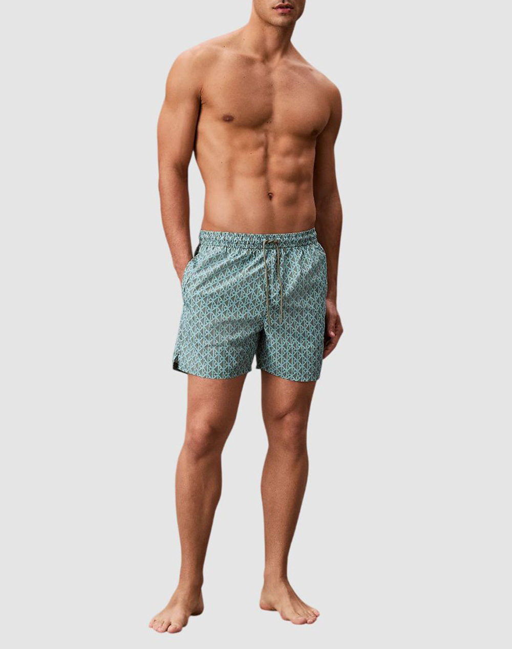 CALVIN KLEIN JEANS MEDIUM DRAWSTRING COVERED WAISTB LV00N61027-3AE Aqua φωτογραφία