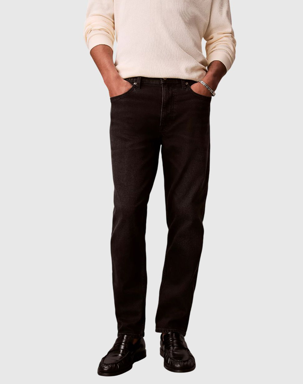 CALVIN KLEIN JEANS CLASSIC TAPER AVERY BLACK STONE LV04RF947G-XB032 DenimBlack