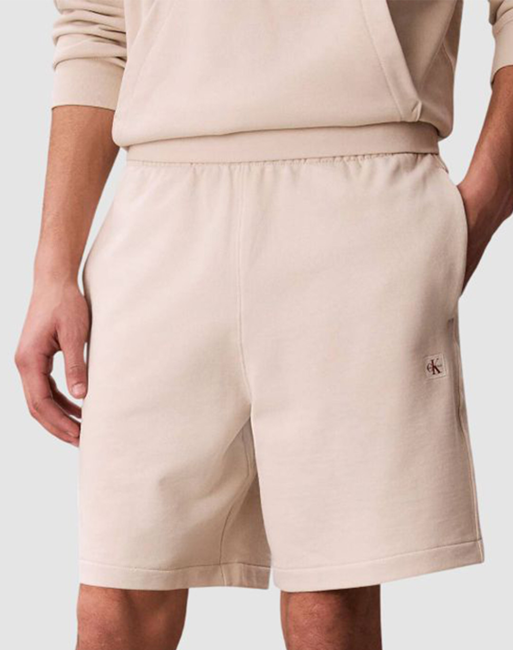 CALVIN KLEIN JEANS EU 350TERRY BADGE SHORT LV04RF282G-2JX Biege