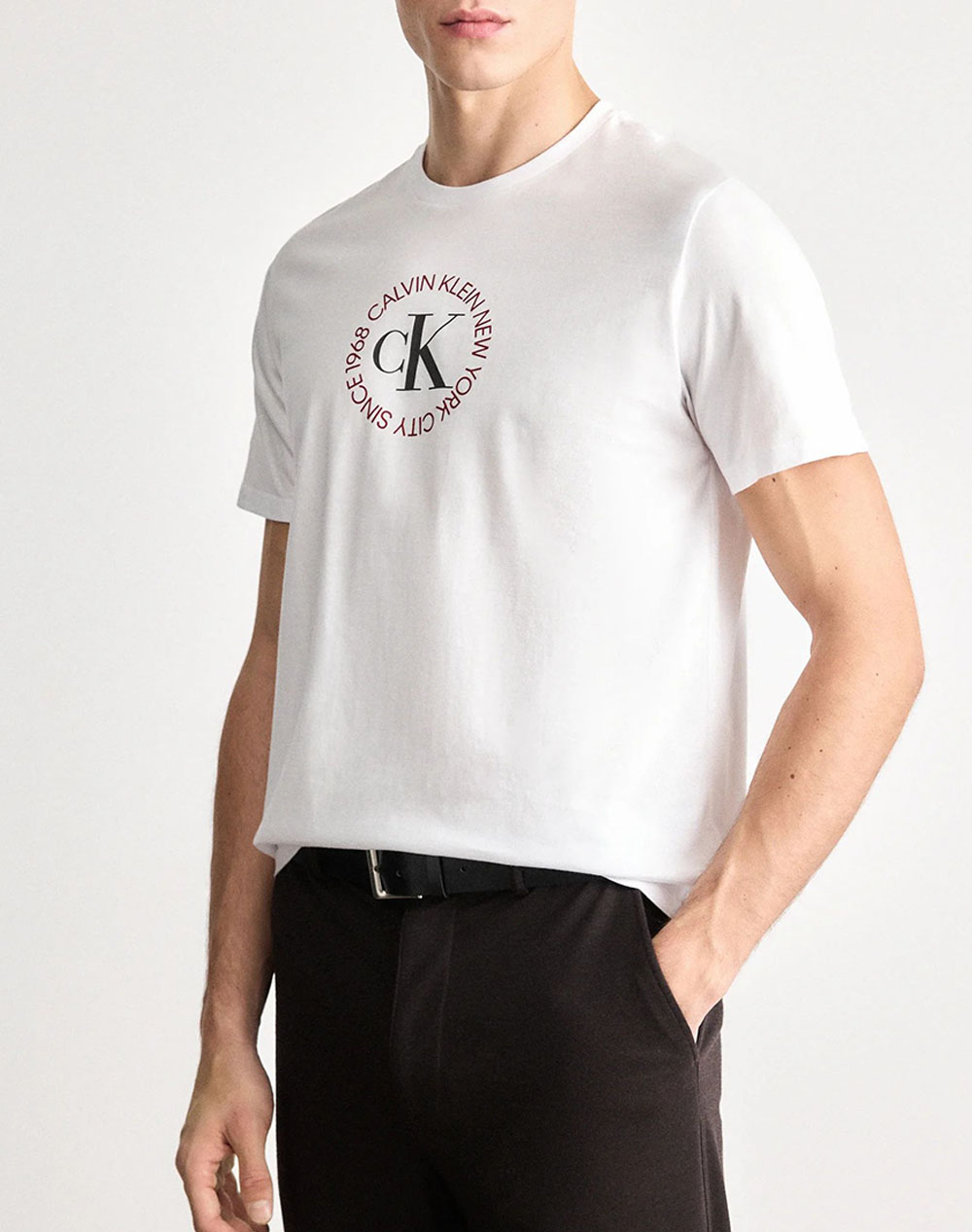 CALVIN KLEIN JEANS SS 30s WHSL CK WORD CIRCLE GRAPH LV14RE816G-YAA White