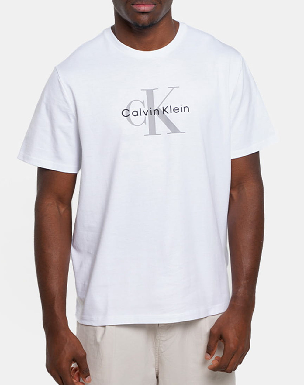 CALVIN KLEIN JEANS SS 30S MICRO MONOLOGO GRAPHIC TE LV04RB866G-YAA White