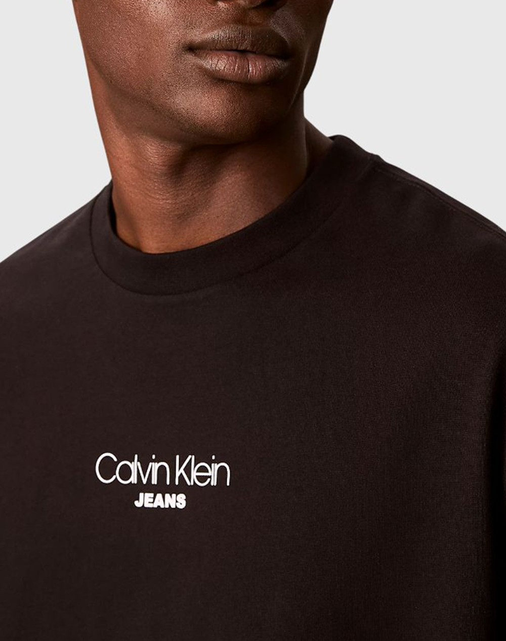 Calvin Klein Jeans Ss 16S Rlxd Fit Ckj Graphic Tee Lv04Rc851G-Ub1 Black ανδρικά ρούχα μπλούζες T-Shirt Politikos Shop Πολιτικός