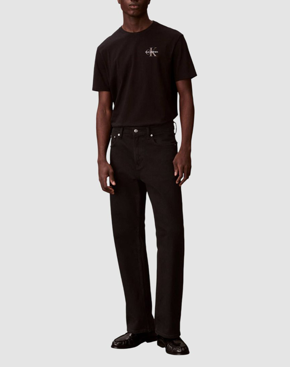 Calvin Klein Jeans Ss 30S Jersey Classic Micro Mono Lv04Rf278G-Ub1 Black ανδρικά ρούχα μπλούζες T-Shirt Politikos Shop Πολιτικός