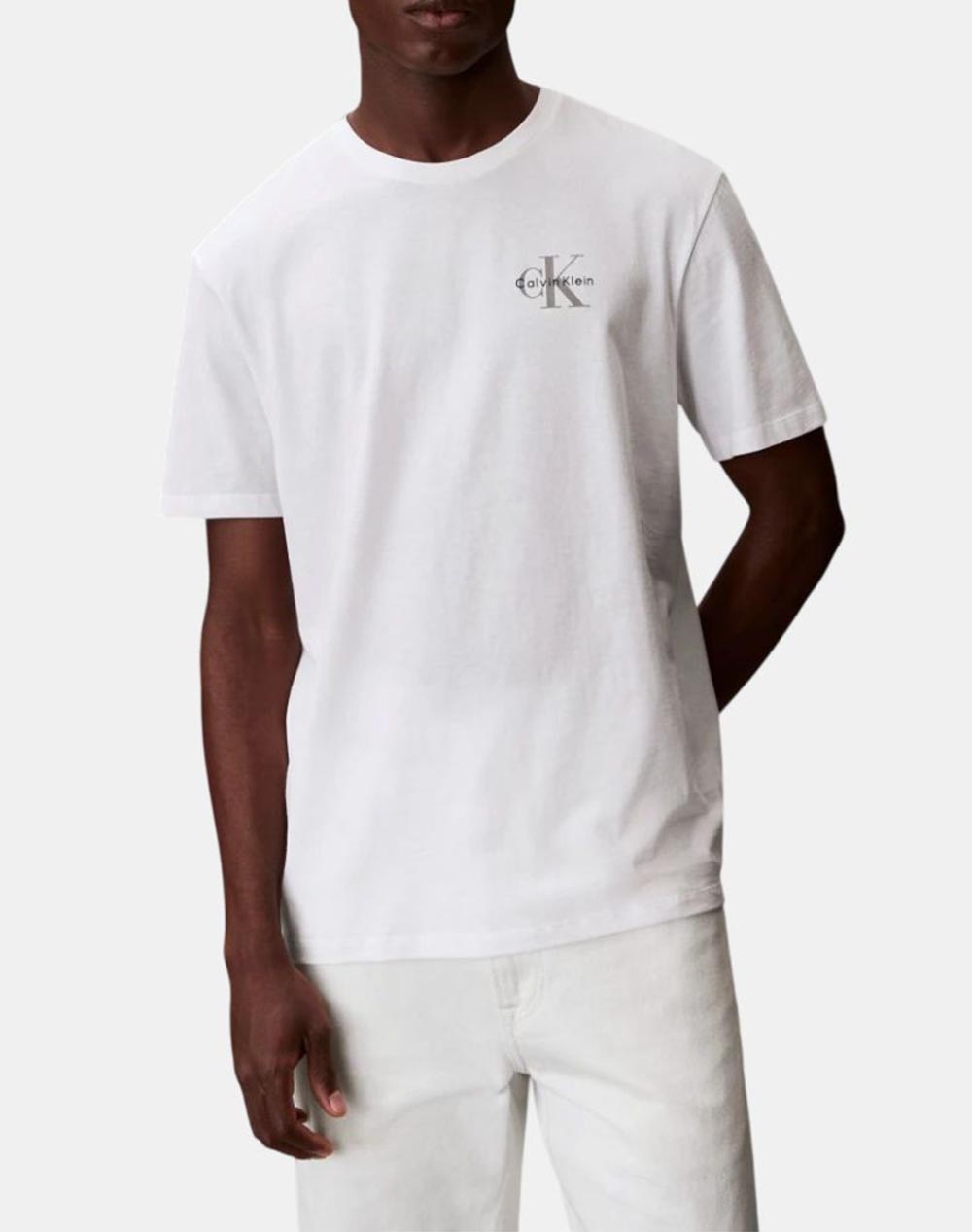 CALVIN KLEIN JEANS SS 30S JERSEY CLASSIC MICRO MONO LV04RF278G-YAF White