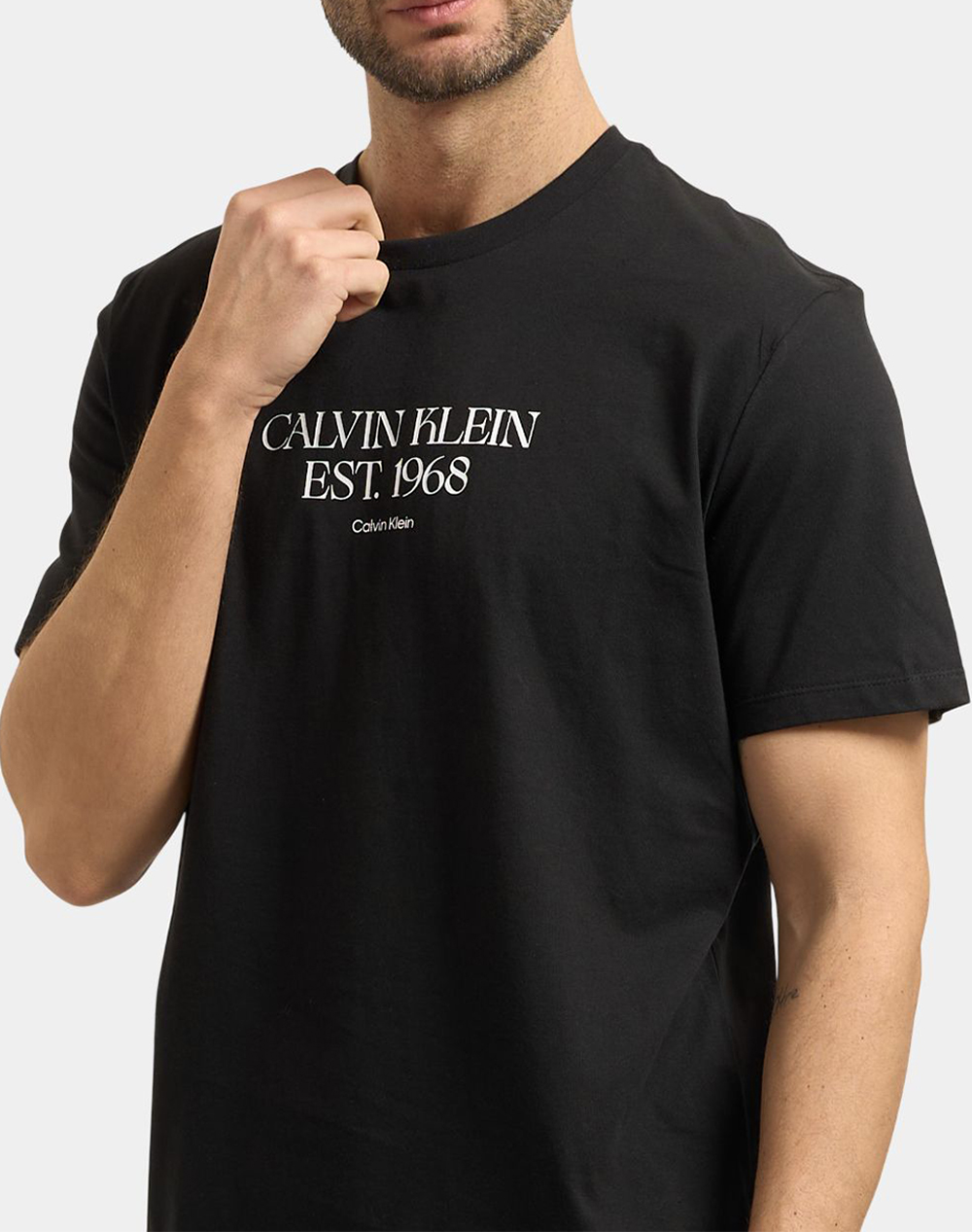 Calvin Klein Jeans 30S Eu Wholesale Graphics Lv14Rf804G-Ub1 Black ανδρικά ρούχα μπλούζες T-Shirt Politikos Shop Πολιτικός
