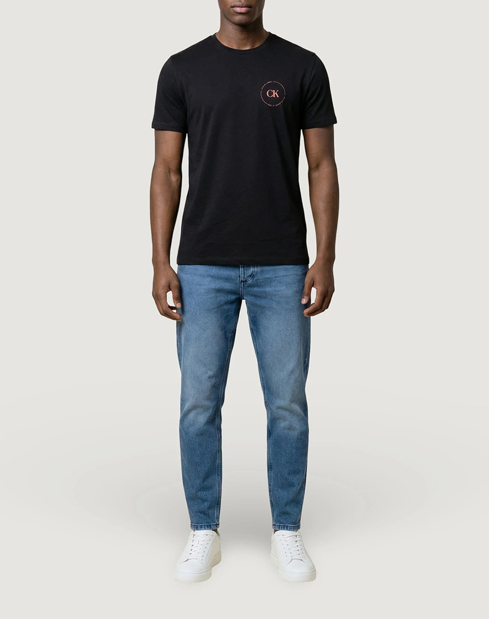 Calvin Klein Ejans 30S Eu Wholesale Jeans Graphics Lv04Rf801G-Ub1 Black ανδρικά ρούχα μπλούζες T-Shirt Politikos Shop Πολιτικός