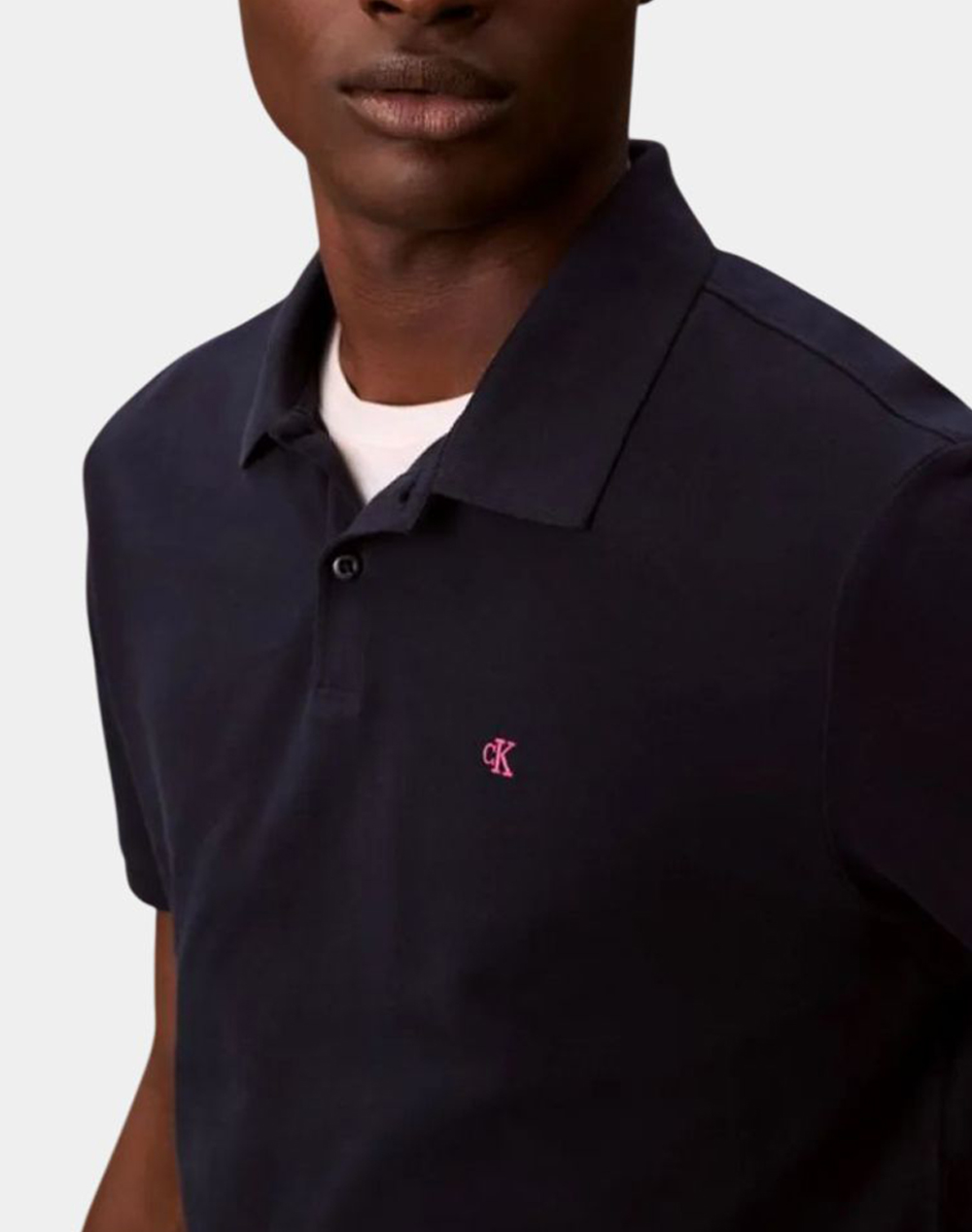 Calvin Klein Jeans Ss Casual Pique Classic Polo Lv040Em269-Cef Darkblue ανδρικά ρούχα μπλούζες Politikos Shop Πολιτικός