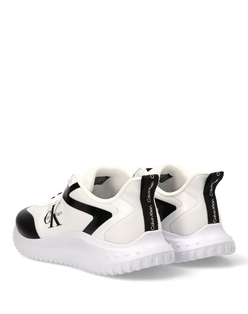 Calvin Klein Jeans Eva Runner Low Lace ML Mix Ii Ym0Ym01439-01W White ανδρικά αθλητικά παπούτσια Politikos Shop Πολιτικός
