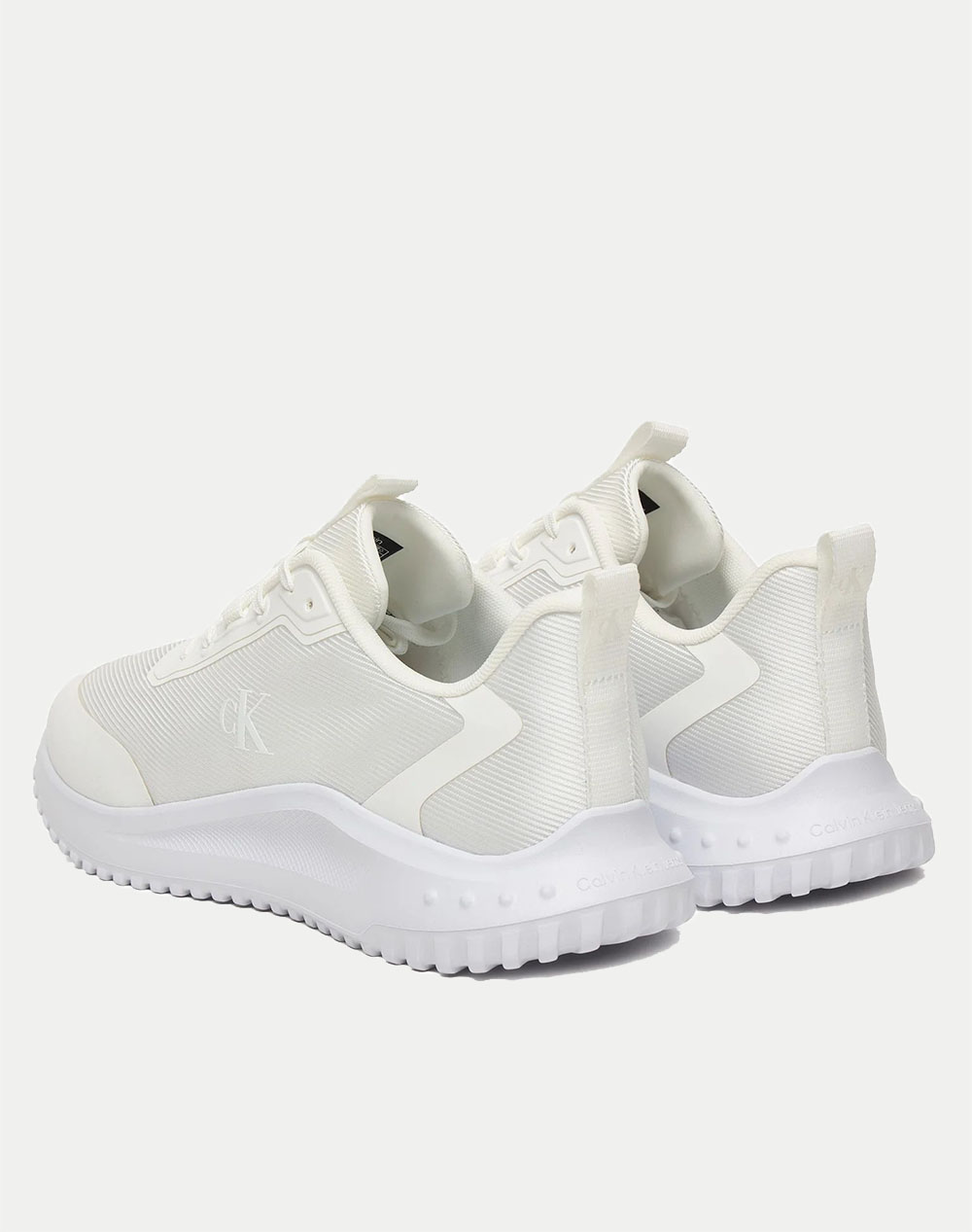 Calvin Klein Jeans Eva Runner Lace Up Mat Mix Ym0Ym01442-0K4 Totalwhite ανδρικά αθλητικά παπούτσια Politikos Shop Πολιτικός
