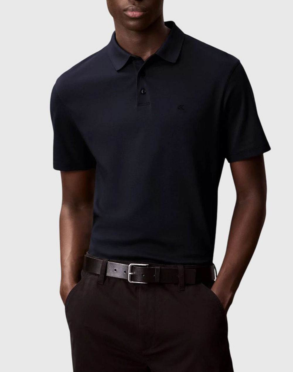 CALVIN KLEIN SS SUPIMA CHEST EMB POLO LV04LB276G-CEF DarkBlue