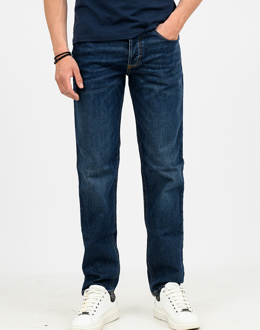 DIESEL 2023 D-FINITIVE L.34 TROUSERS A102310ADBG-01 DenimDarkBlue