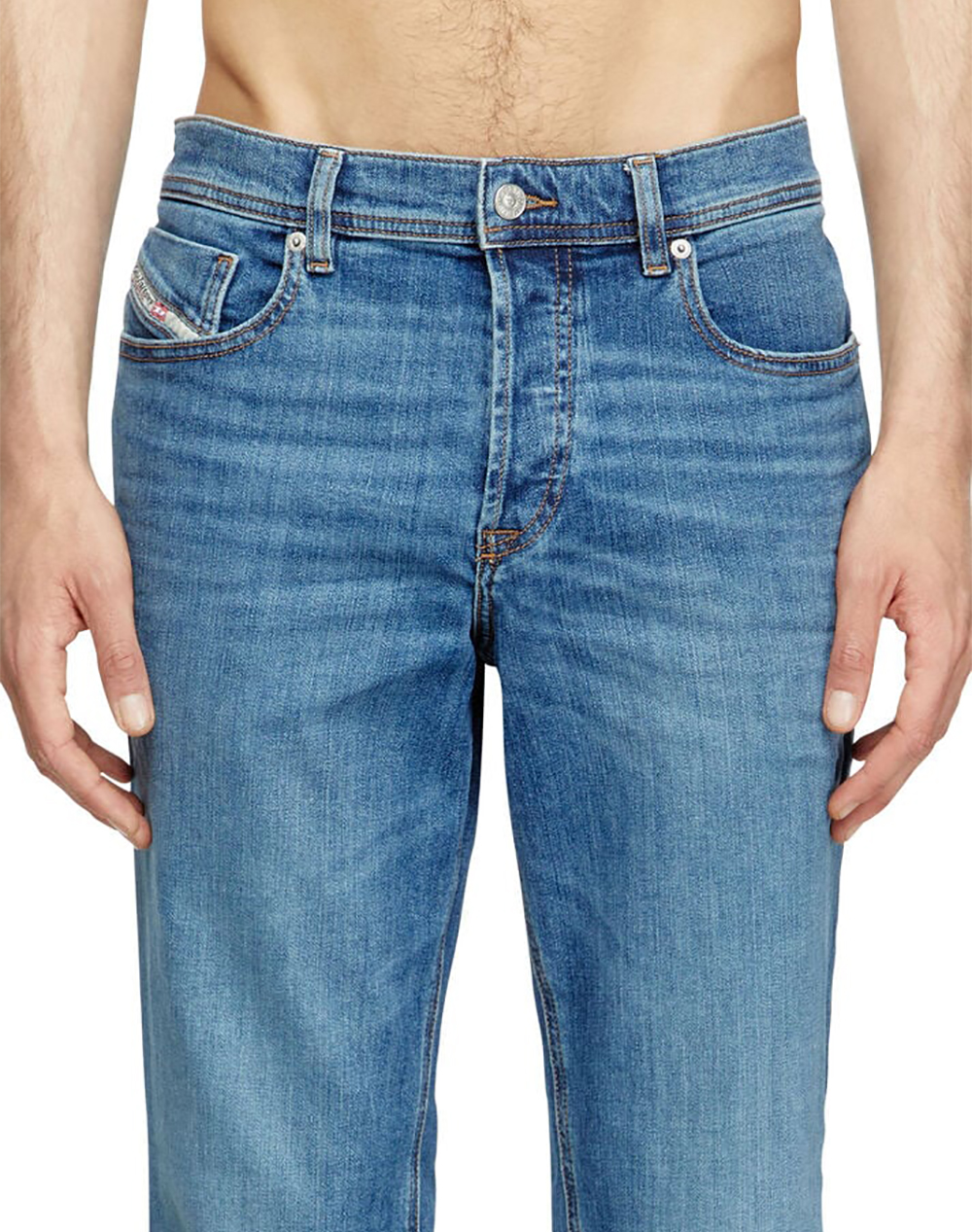 Diesel 2023 D-Finitive L 32 Trousers A102290Kial-01 Denimlightblue ανδρικά ρούχα παντελόνια Jeans Politikos Shop Πολιτικός