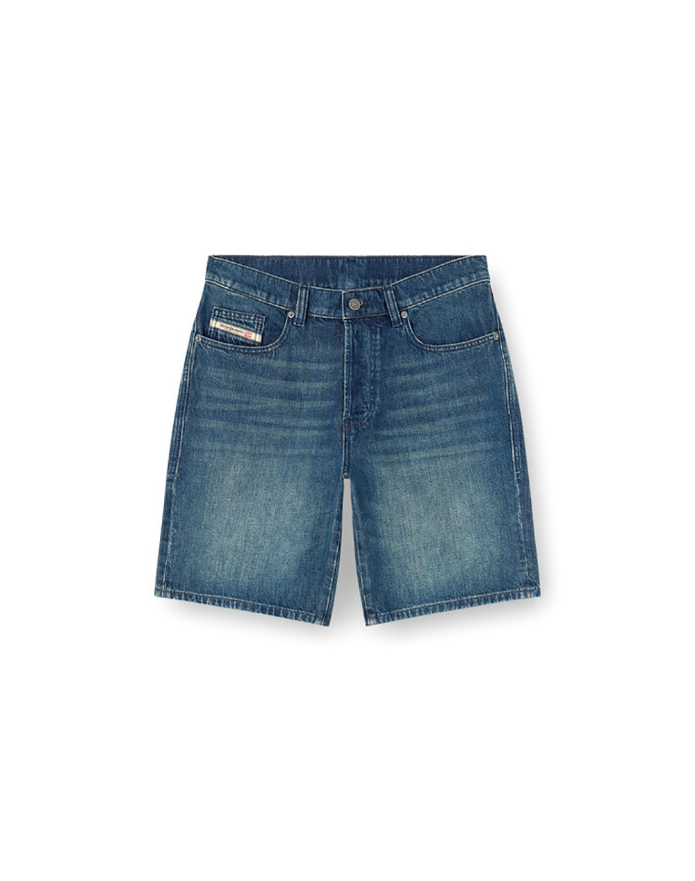 DIESEL REGULAR-SHORT SHORTS A064300BEBK-01 DenimBlue φωτογραφία
