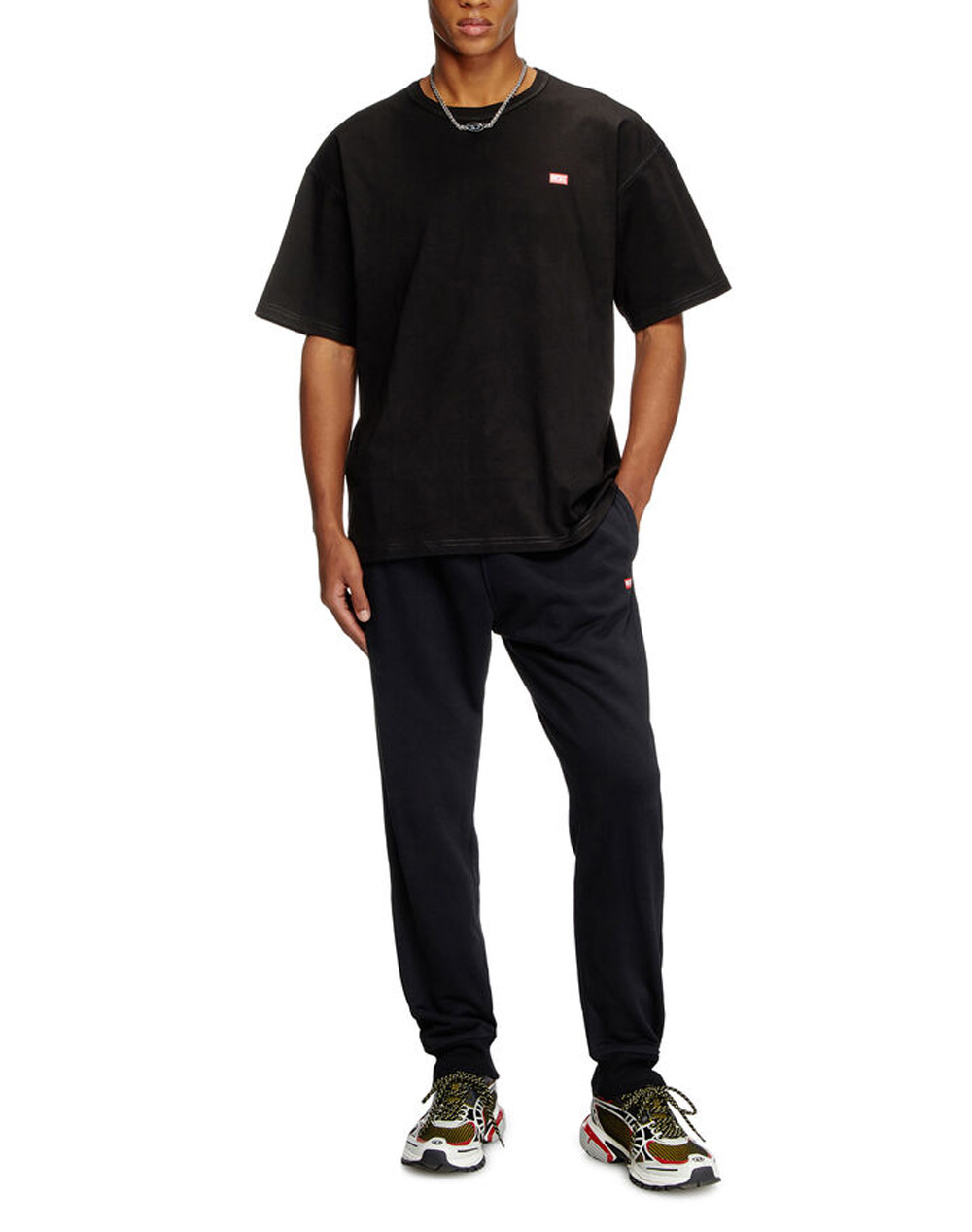 DIESEL T-BOXT-R30 T-SHIRT A164000QIAM-9XX Black φωτογραφία