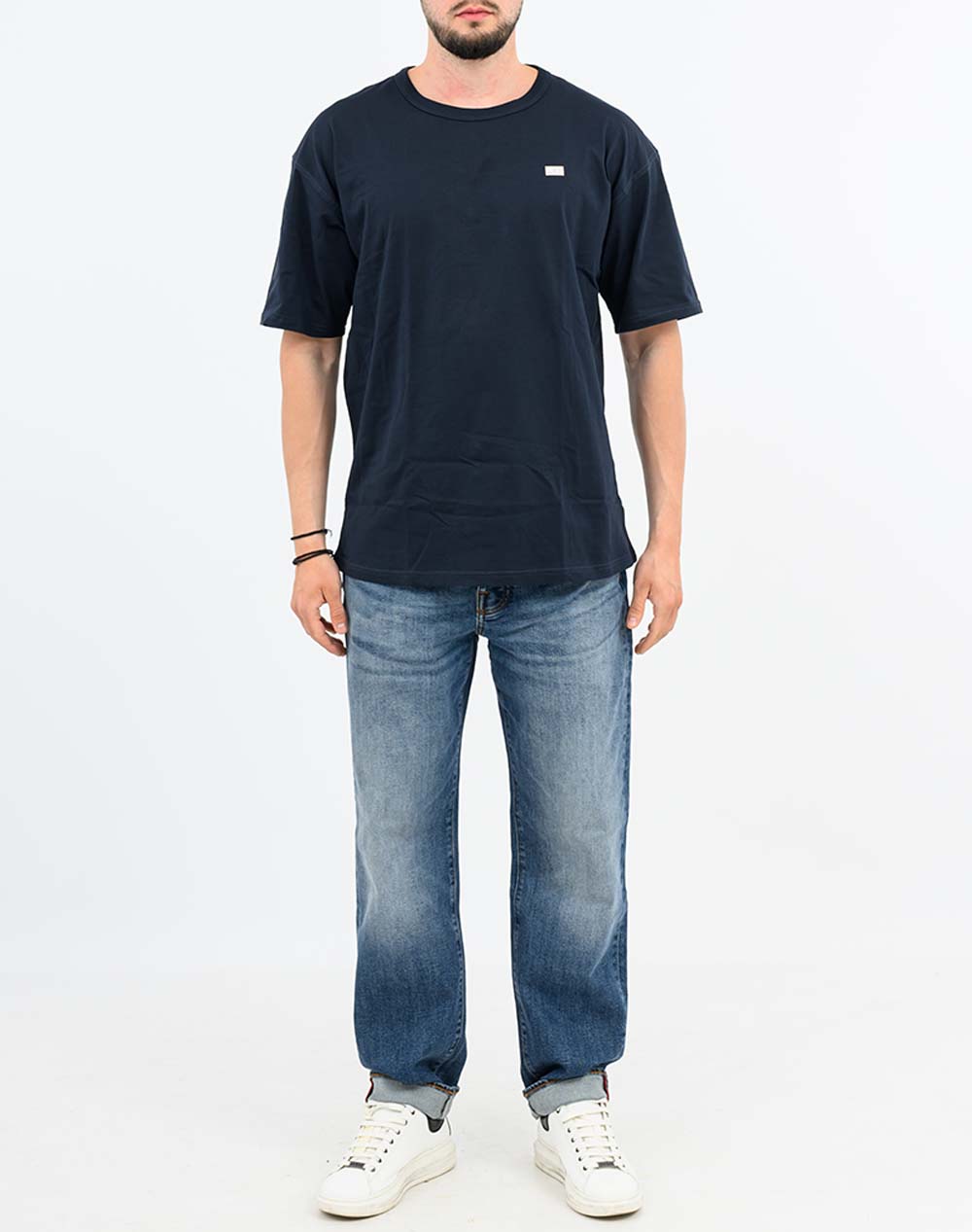 Diesel T-Boxt-R30 T-Shirt A164000Qiam-81E Darkblue ανδρικά ρούχα μπλούζες Politikos Shop Πολιτικός