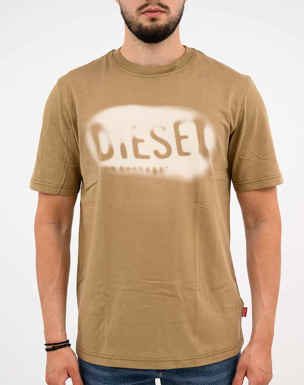 DIESEL T-ADJUST-V2 T-SHIRT A199710QIAM-7DG SandyBrown