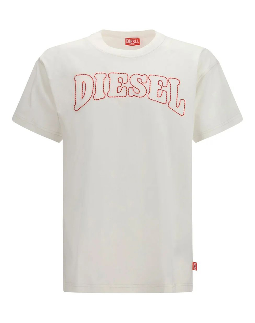 DIESEL T-NORM-V10 T-SHIRT A209770PLAT-141 OffWhite