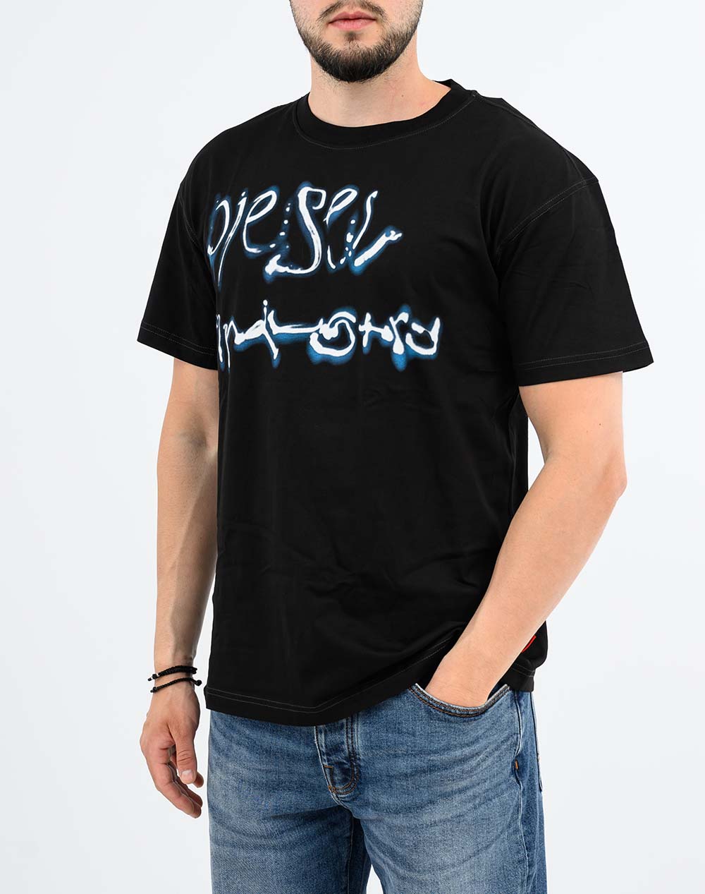 Diesel T-Norm-V8 T-Shirt A205110Qiam-9Xx Black ανδρικά ρούχα μπλούζες Politikos Shop Πολιτικός