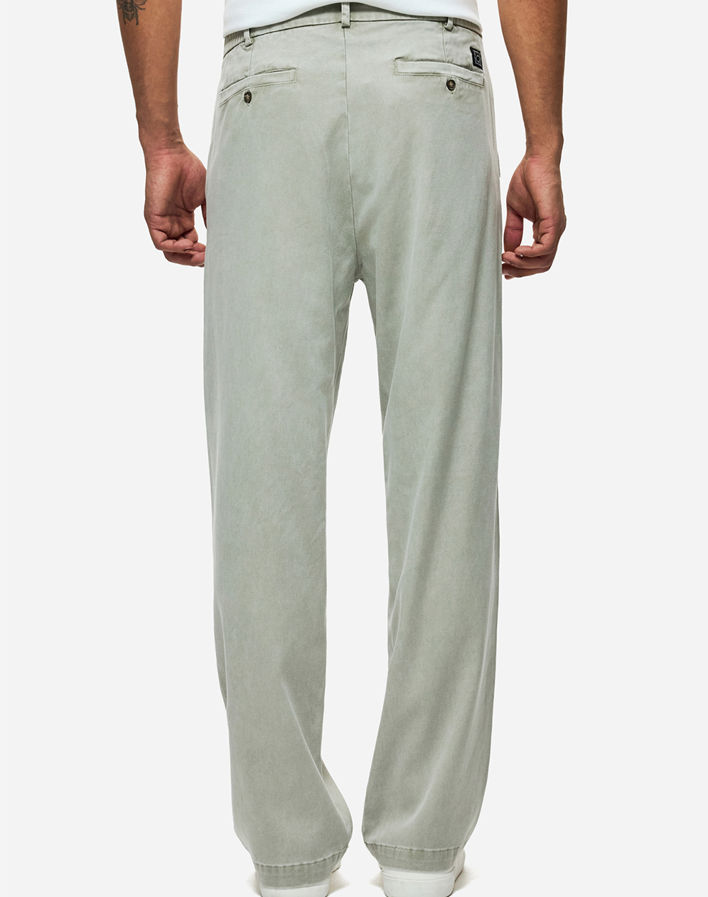 DIRTY LAUNDRY PLEATED TROUSERS DLMP000137-VINTAGE GREIGE LightGray φωτογραφία