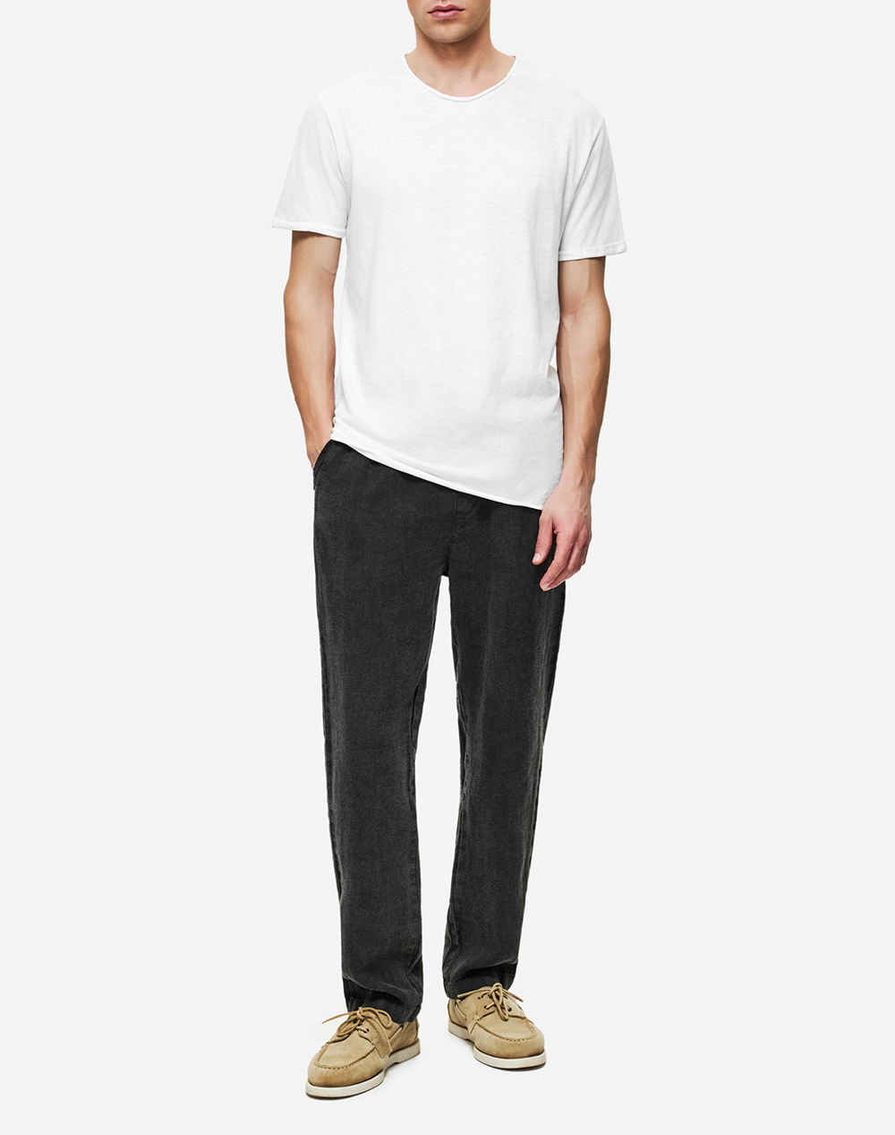 Dirty Laundry Linen Pants Dlmp000139-Vintage Black Jetblack ανδρικά ρούχα παντελόνια Chinos Politikos Shop Πολιτικός