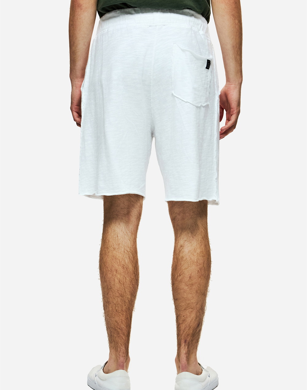 Dirty Laundry Sweatbermuda With Raw Edges Dlmsb000100-White White ανδρικά αθλητικά ρούχα Σορτς Βερμουδα Politikos Shop Πολιτικός