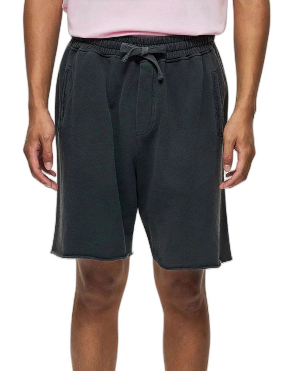 DIRTY LAUNDRY PIQUET CHINO SWEATBERMUDA DLMSB000102-VINTAGE BLACK JetBlack