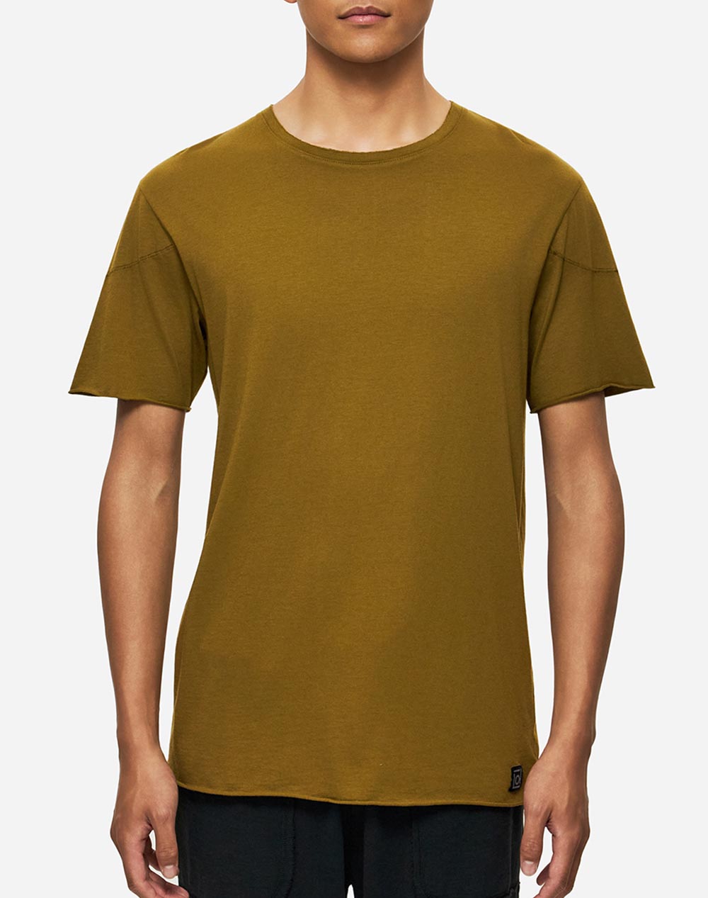 DIRTY LAUNDRY OPEN STITCHES T-SHIRT DLMT000656-OLIVE Olive