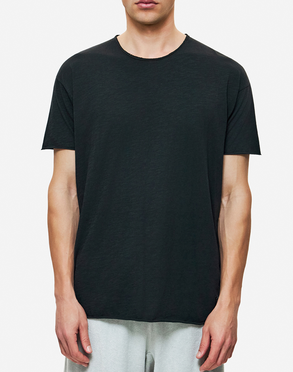 DIRTY LAUNDRY RELAXED SLEEVES T-SHIRT DLMT000637-BLACK Black