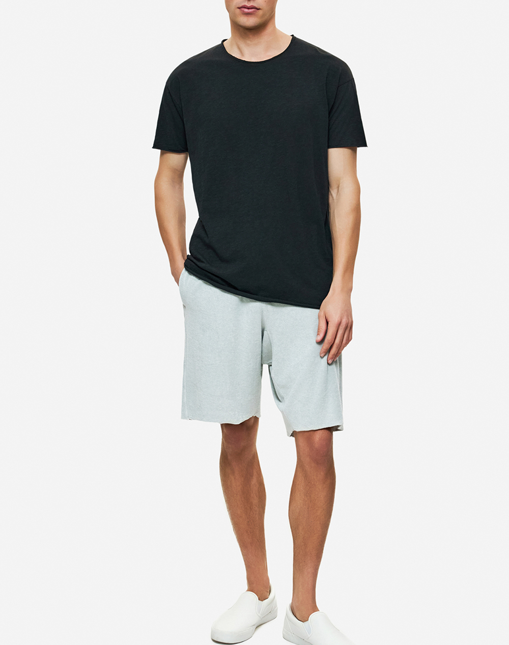 DIRTY LAUNDRY RELAXED SLEEVES T-SHIRT DLMT000637-BLACK Black φωτογραφία
