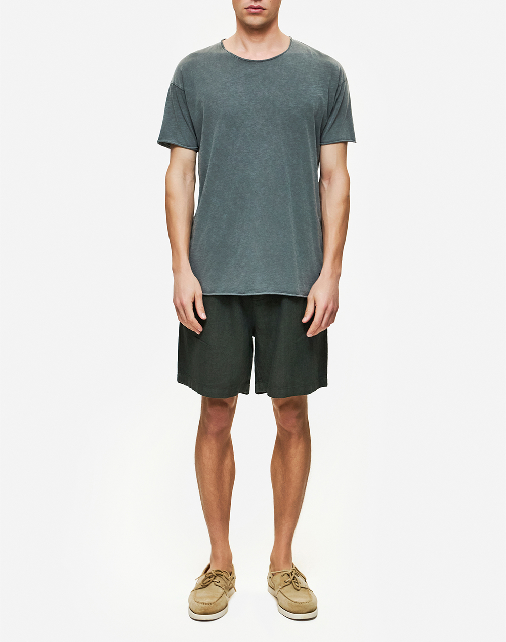 Dirty Laundry Relaxed Sleeves T-Shirt Dlmt000637-Vintage Grey Darkgray ανδρικά ρούχα μπλούζες Politikos Shop Πολιτικός