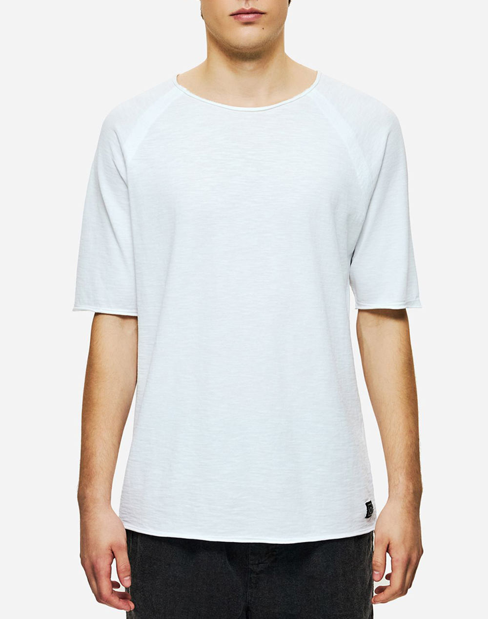 DIRTY LAUNDRY THE RAGLAN SLUB T-SHIRT DLMT000643-WHITE White