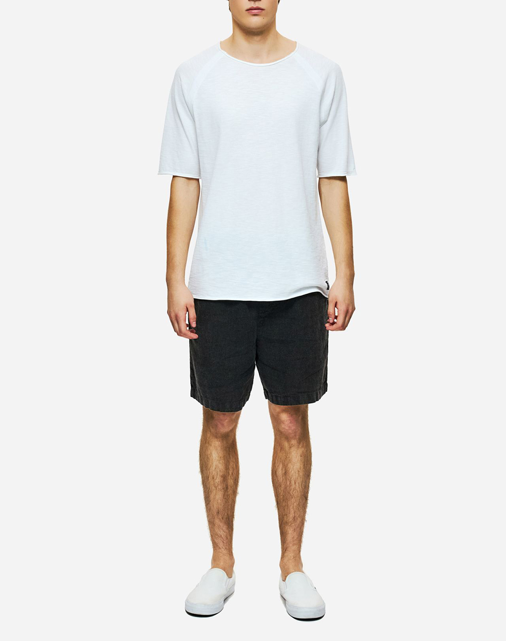 Dirty Laundry The Raglan Slub T-Shirt Dlmt000643-White White ανδρικά ρούχα μπλούζες Politikos Shop Πολιτικός
