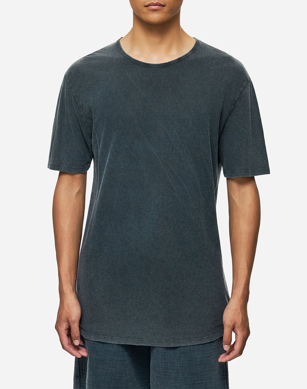 DIRTY LAUNDRY Linen T-Shirt DLMT000639-VINTAGE BLUE Mixed