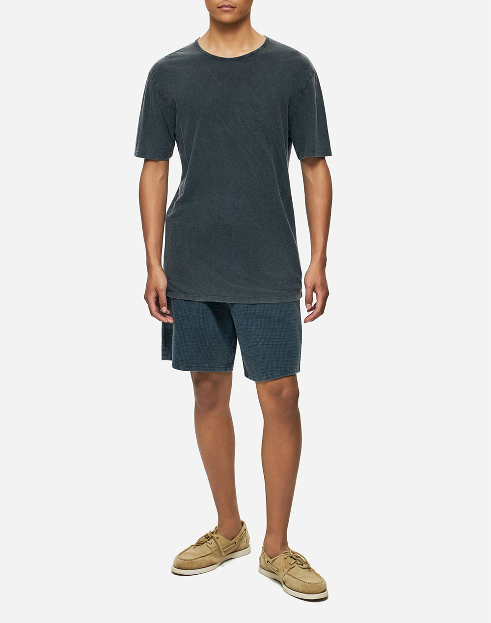 Dirty Laundry Linen T-Shirt Dlmt000639-Vintage Blue Mixed ανδρικά ρούχα μπλούζες Politikos Shop Πολιτικός
