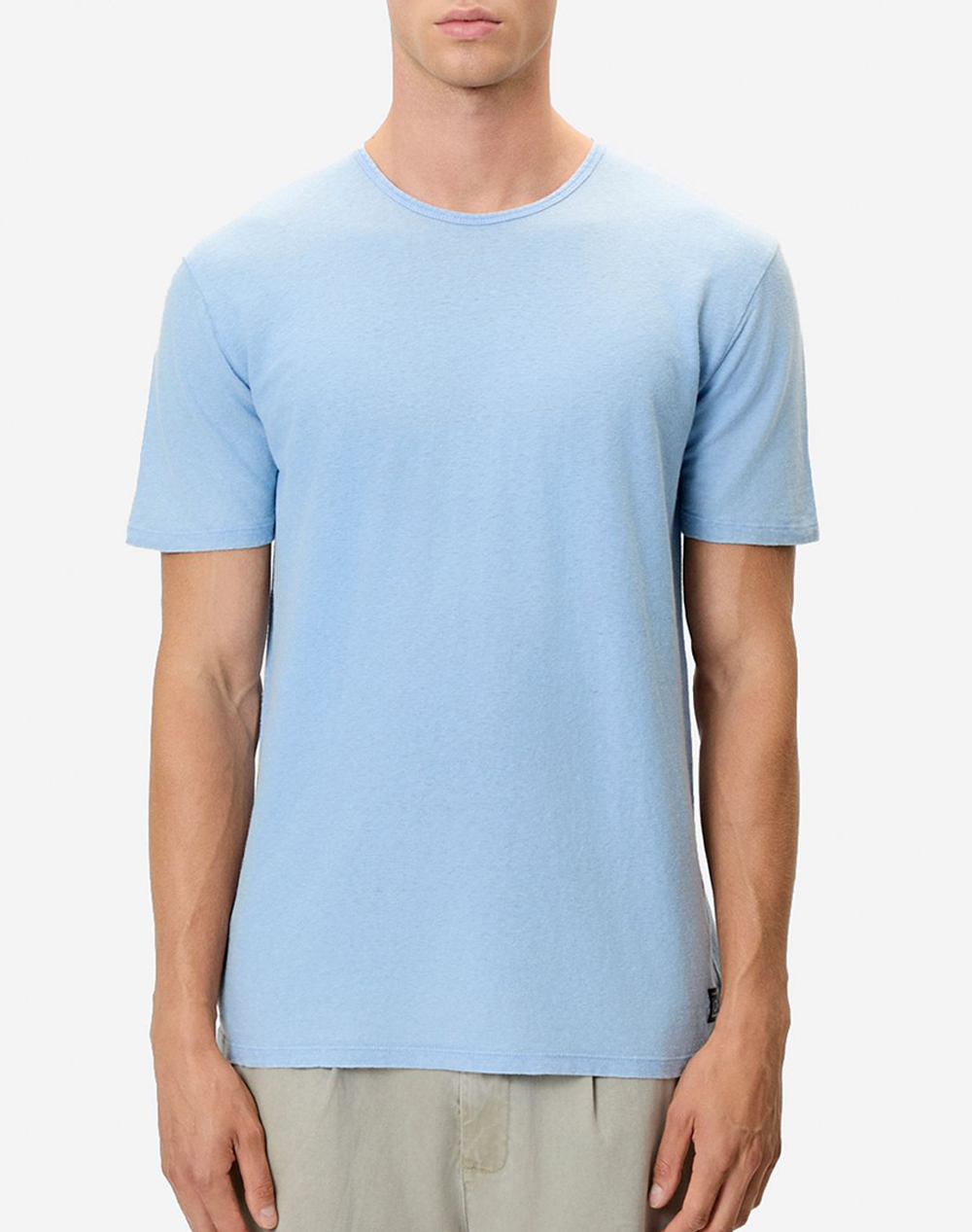 DIRTY LAUNDRY Linen T-Shirt DLMT000639-VINTAGE SKY SkyBlue
