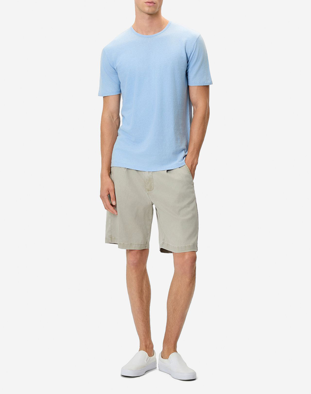 Dirty Laundry Linen T-Shirt Dlmt000639-Vintage Sky Skyblue ανδρικά ρούχα μπλούζες Politikos Shop Πολιτικός