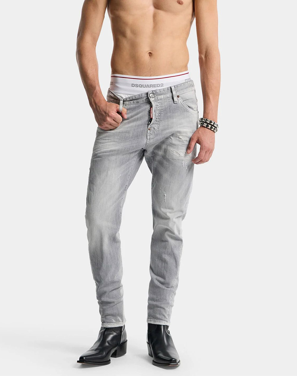 DSQUARED2 ΠΑΝΤΕΛΟΝΙ 5ΤΣΕΠΟ S74LB1870S30260-852 DenimGray
