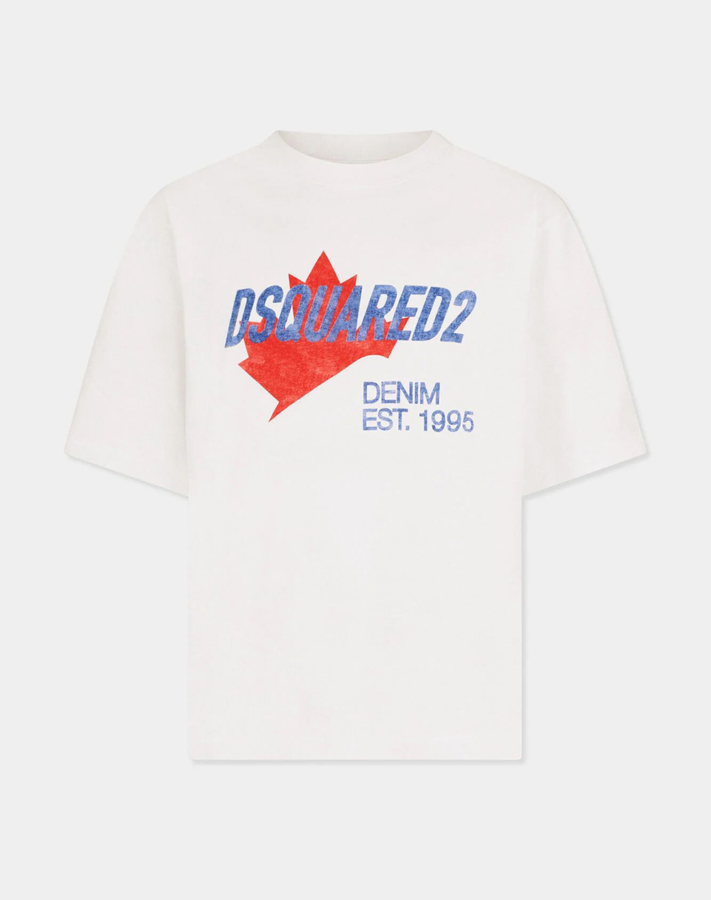 Dsquared2 Μπλούζα S74Gd1556D20106-100 Offwhite ανδρικά ρούχα μπλούζες T-Shirt Politikos Shop Πολιτικός