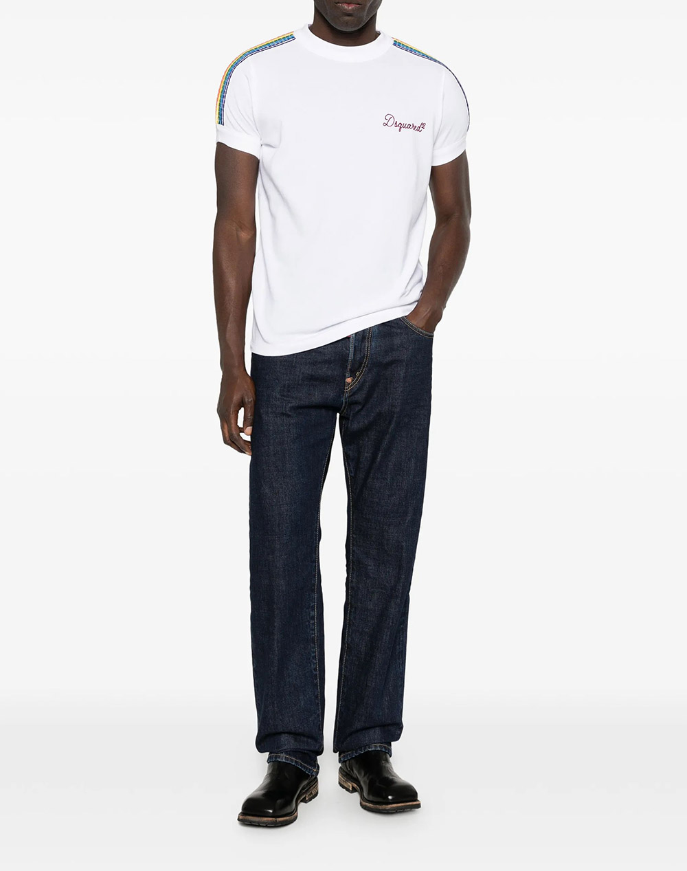 Dsquared2 Μπλούζα S74Gd1544D20101-100 White ανδρικά ρούχα μπλούζες T-Shirt Politikos Shop Πολιτικός