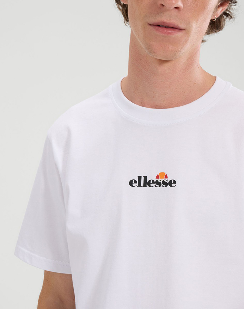 Ellesse Mens Fundamentals Ollio 2 Tee Μπλούζα Ανδρικό Shb23239-908 White ανδρικά ρούχα μπλούζες T-Shirt Politikos Shop Πολιτικός