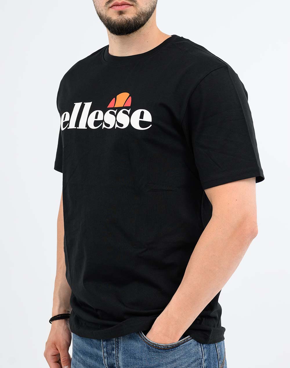 Ellesse Ακυρο Prado 2 Tee Μπλούζα Ανδρικό Shb23650-011 Black ανδρικά ρούχα μπλούζες T-Shirt Politikos Shop Πολιτικός