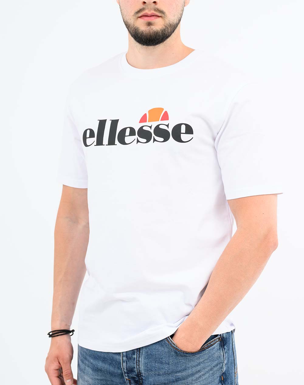 Ellesse Ακυρο Prado 2 Tee Μπλούζα Ανδρικό Shb23650-908 White ανδρικά ρούχα μπλούζες T-Shirt Politikos Shop Πολιτικός