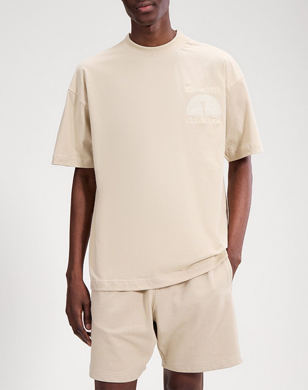 ELLESSE GRAPHICS CLUB DI CORSA TEE ΜΠΛΟΥΖΑ ΑΝΔΡΙΚΟ SHB23147-129 Biege