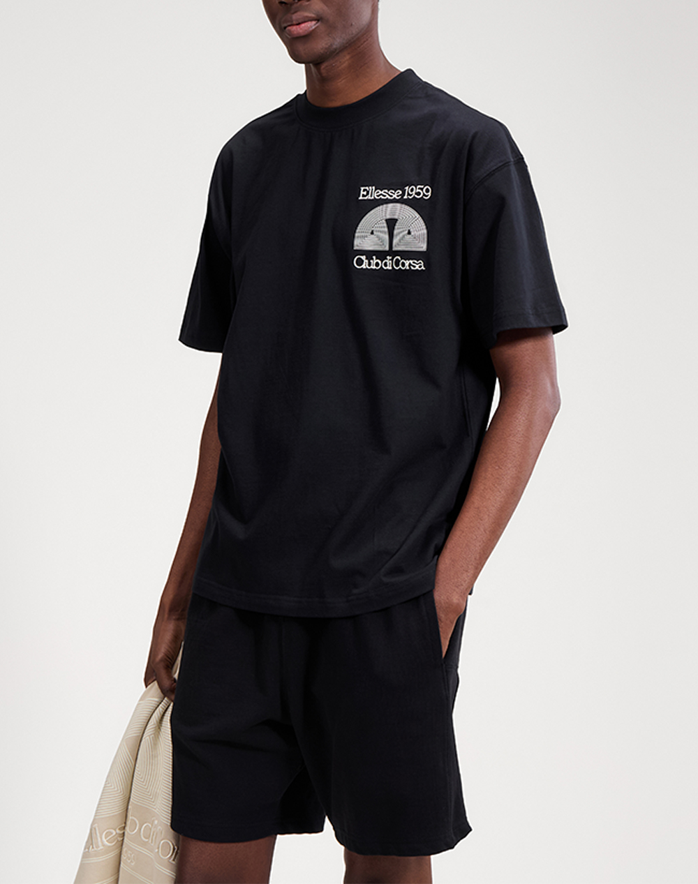 ELLESSE GRAPHICS CLUB DI CORSA TEE ΜΠΛΟΥΖΑ ΑΝΔΡΙΚΟ SHB23147-011 Black