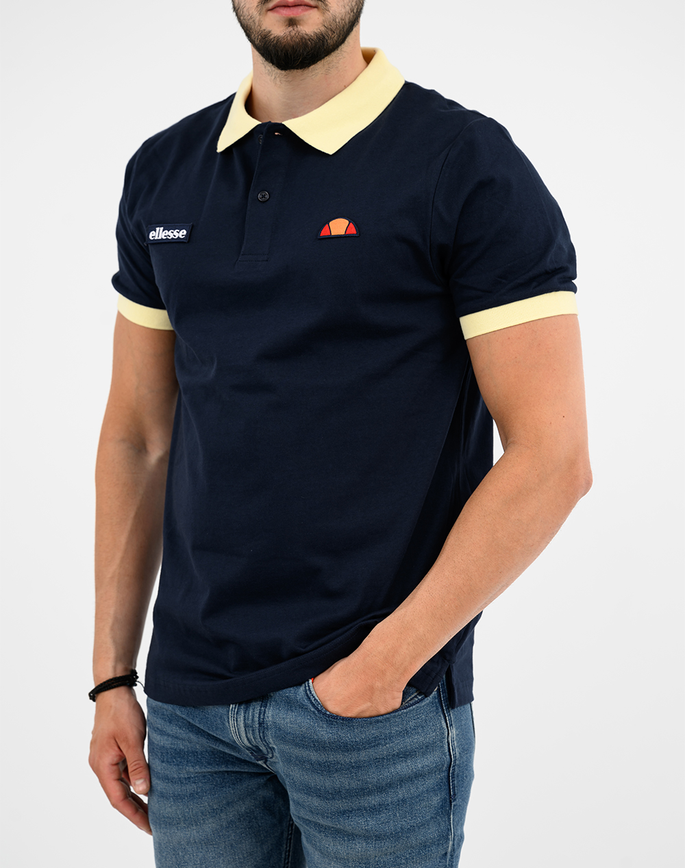 Ellesse Classics Lessepsia Polo Μπλούζα Ανδρικό Shb01004-328 Navyblue ανδρικά ρούχα μπλούζες Politikos Shop Πολιτικός