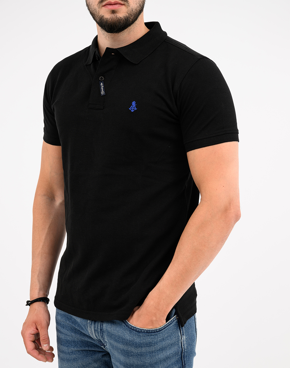 EXPLORER ΜΠΛΟΥΖΑ POLO BASIC BIG 2621102001-BLACK Black